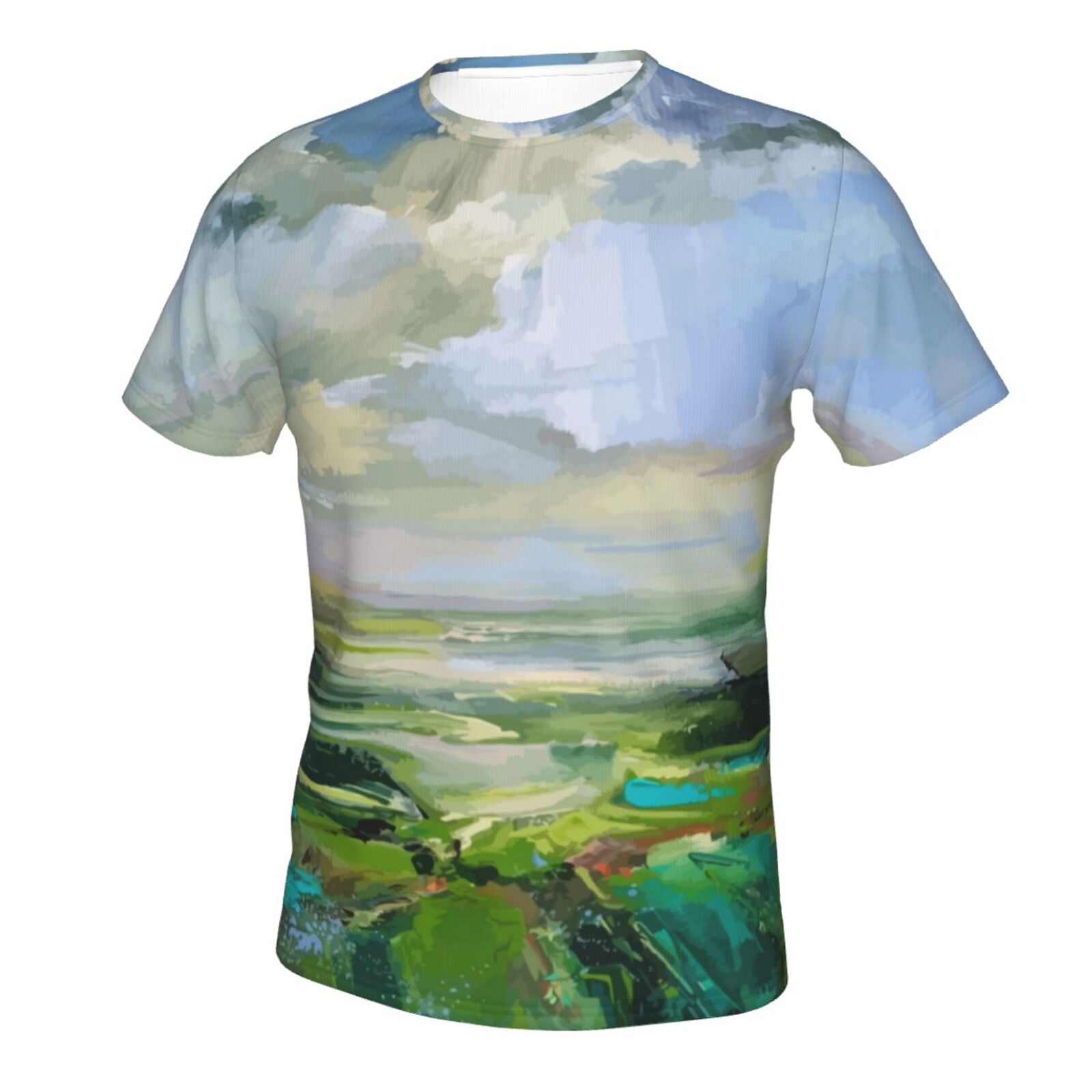 Summer Green Painting Elements Classic T-shirt