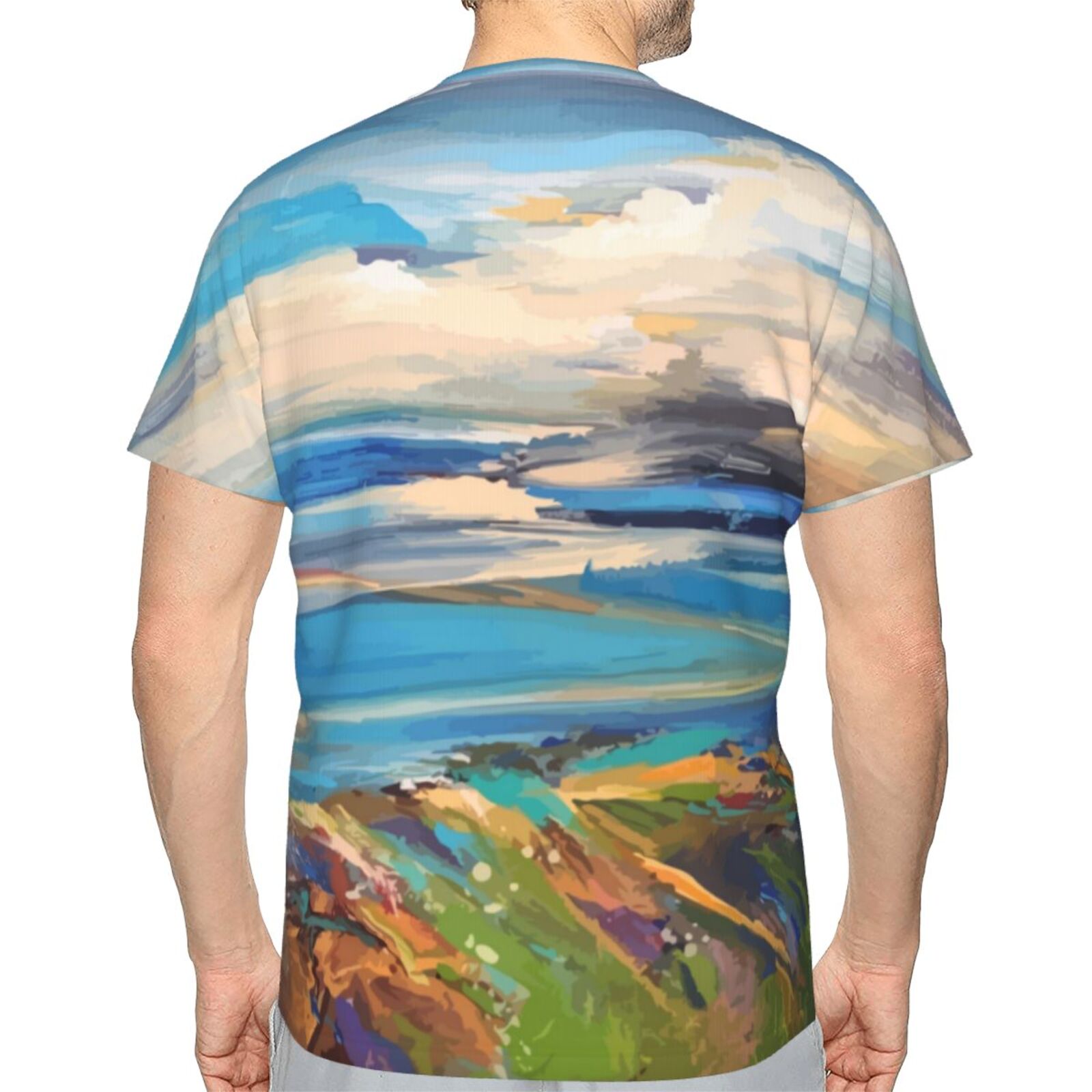 Blue Distance Painting Elements Classic T-shirt