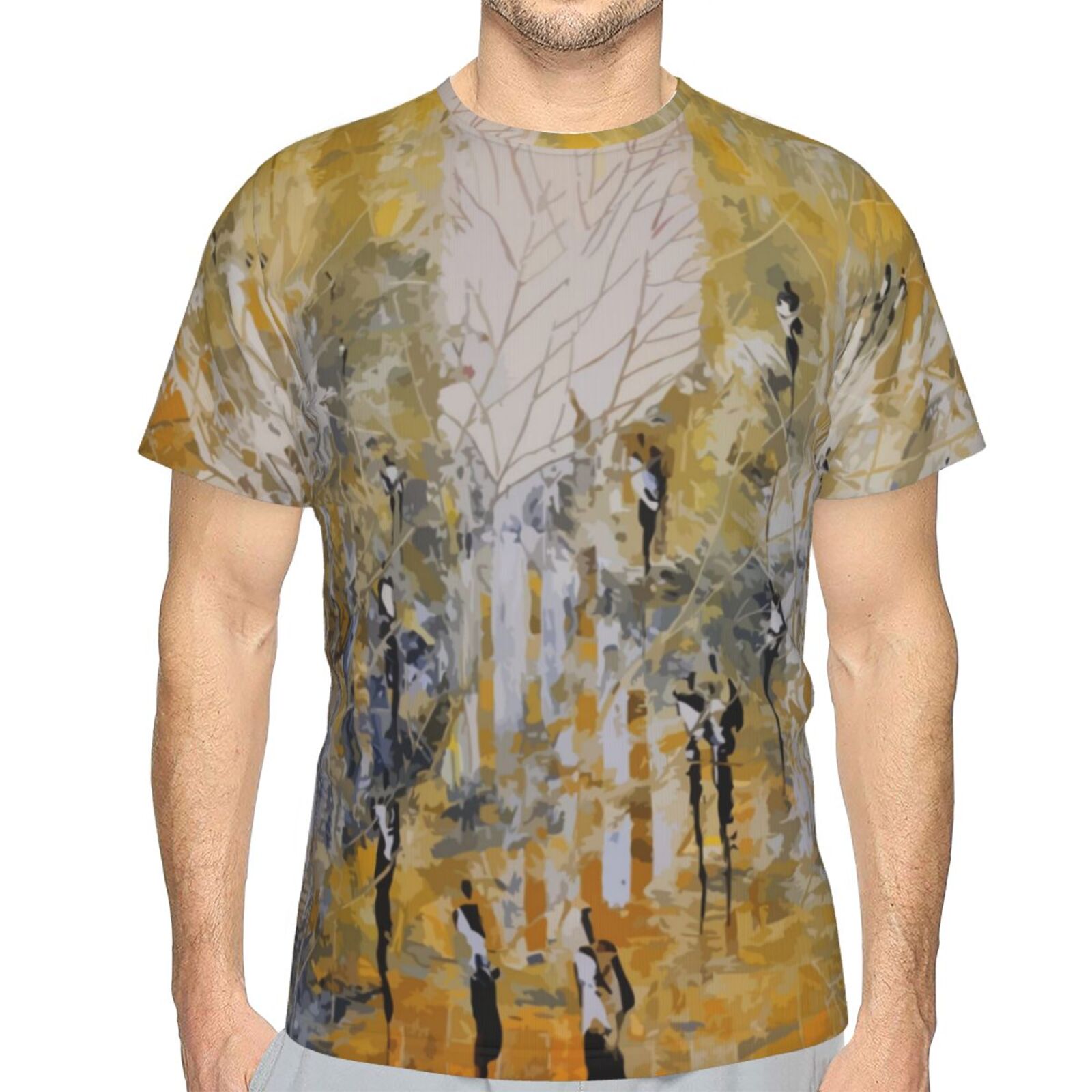 Sweet Yellow Painting Elements Classic T-shirt