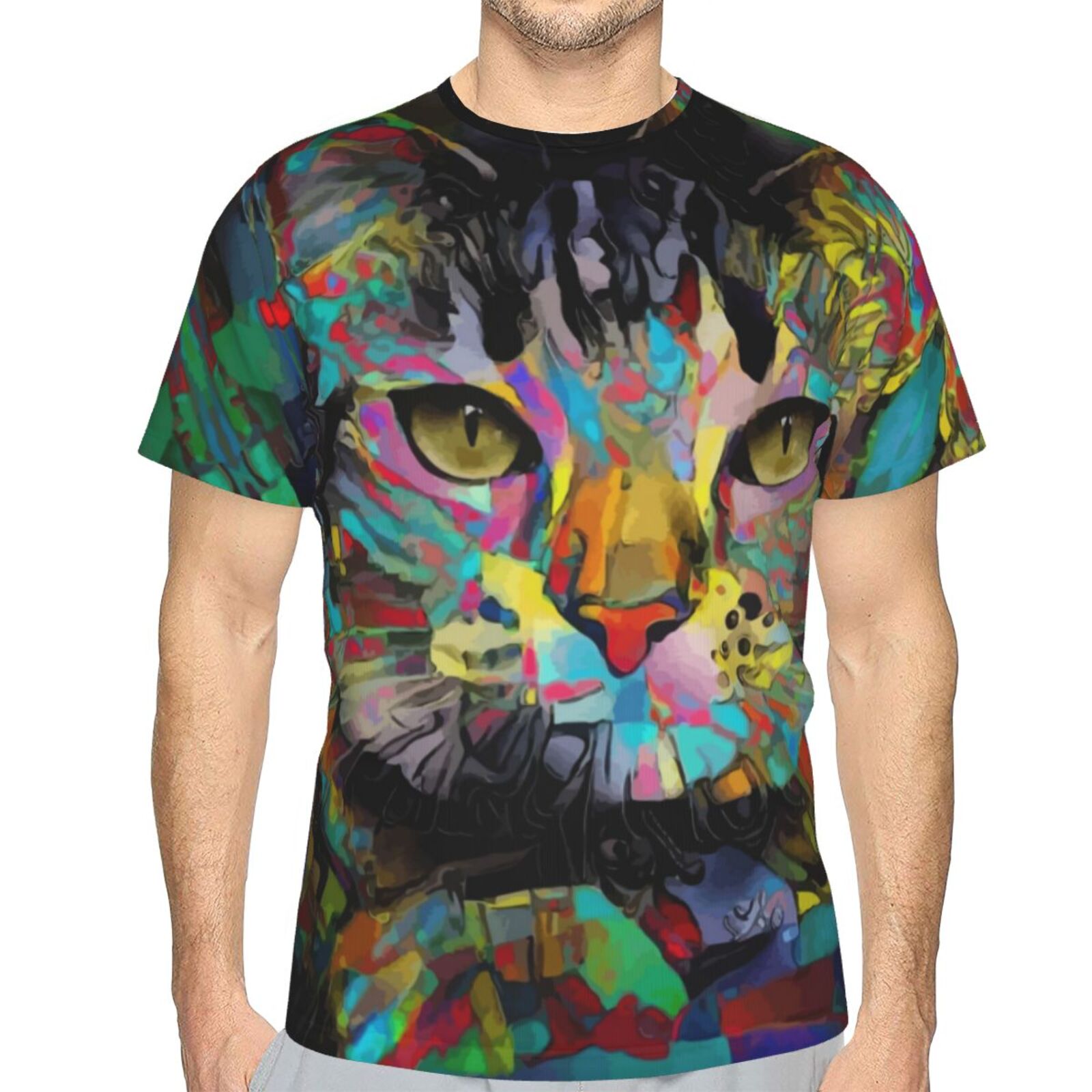 Sadhu Cat Mix Mdeia Elements Classic T-shirt