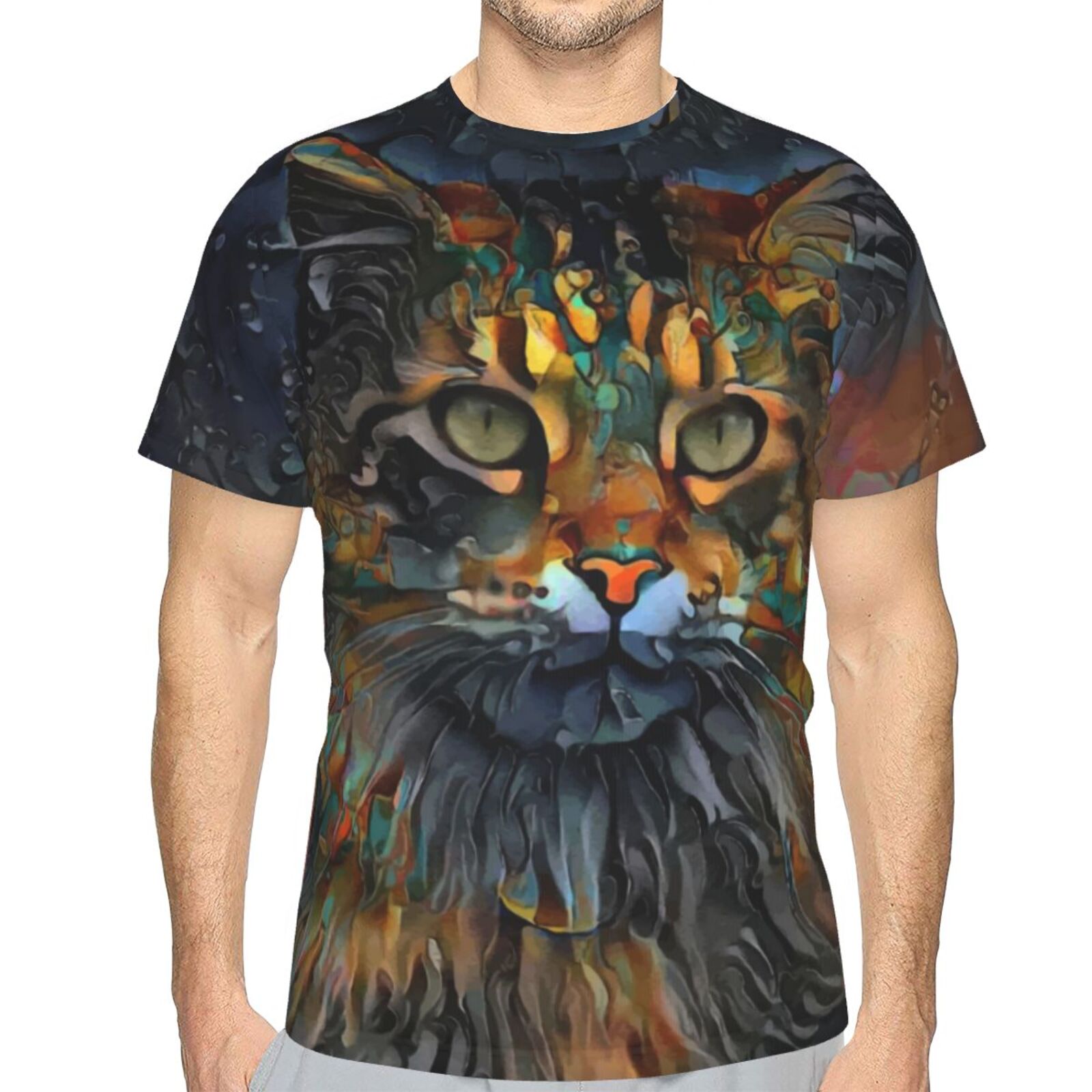 Samson Jr. Cat Mix Mdeia Elements Classic T-shirt