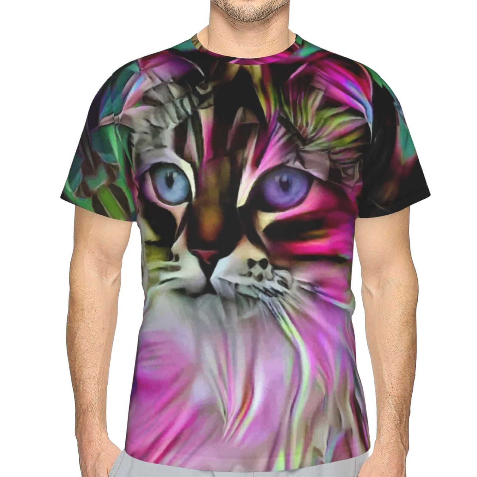 Esty Cat Mix Mdeia Elements Classic T-shirt