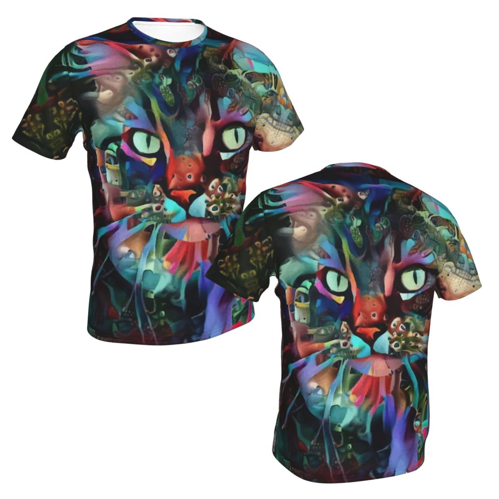 Monzi Cat Mix Mdeia Elements Classic T-shirt