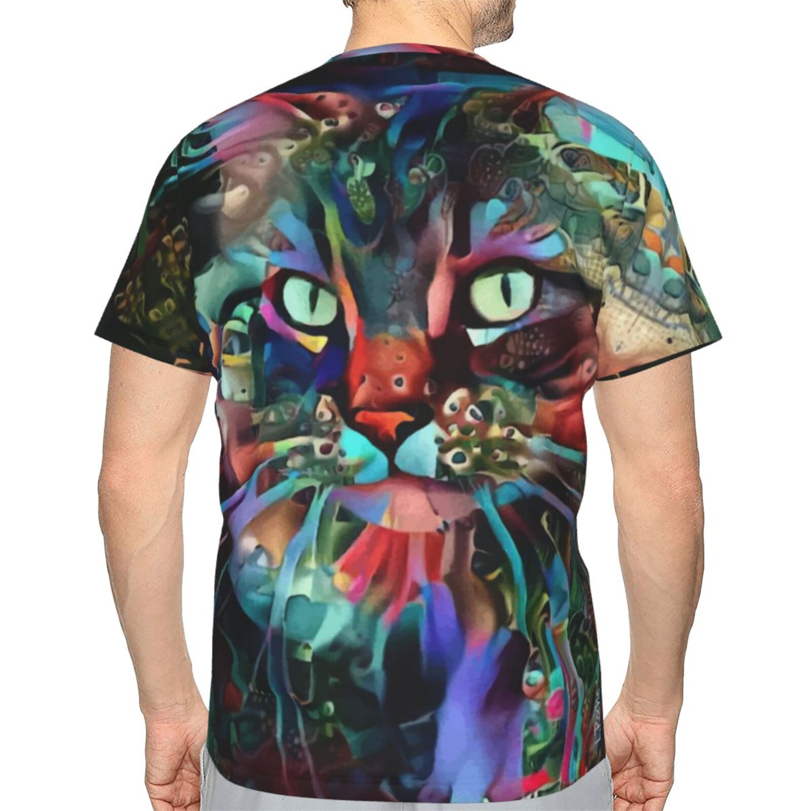 Monzi Cat Mix Mdeia Elements Classic T-shirt